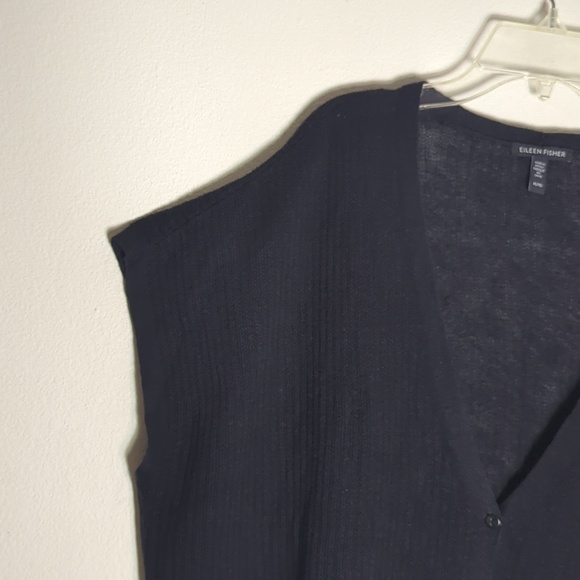 Eileen Fisher Womens Sweater Organic Linen Cotton Blend Quiet Luxury Neutral XL - Picture 3 of 8